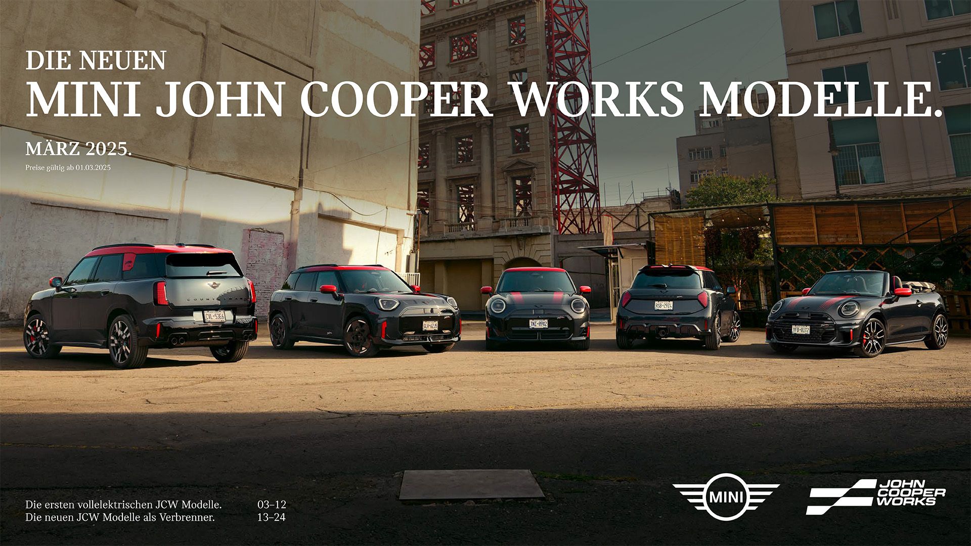 mini katalog preisliste mini john cooper works modelle 