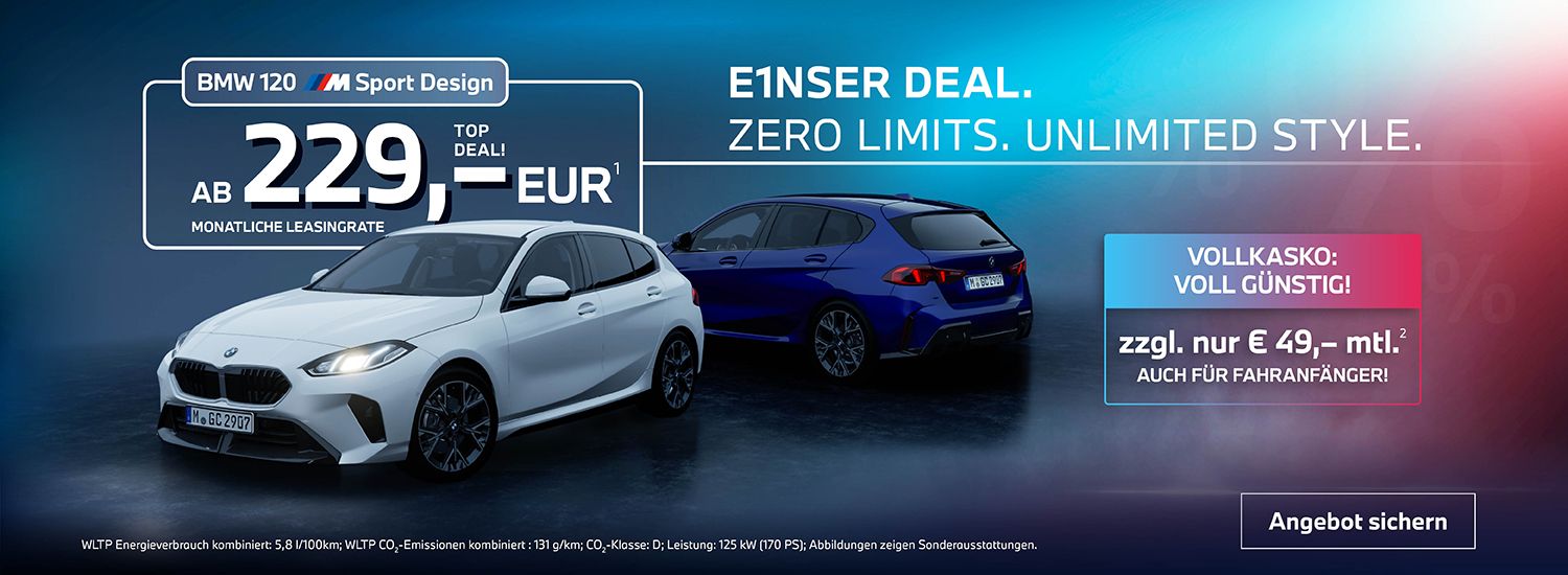 E1NSER DEAL. ZERO LIMITS. UNLIMITED STYLE.