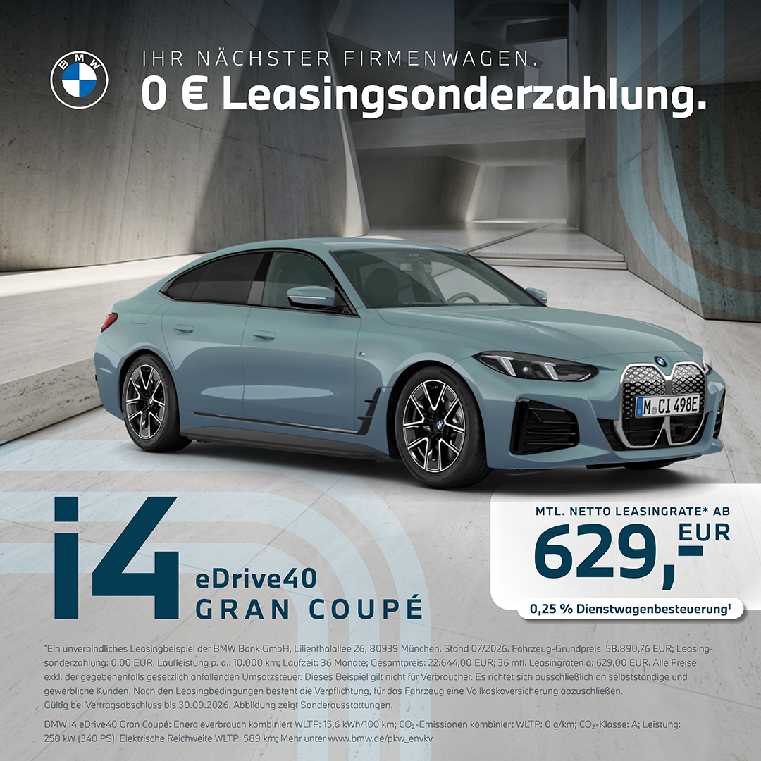 BMW i4 - Gewerbekunden