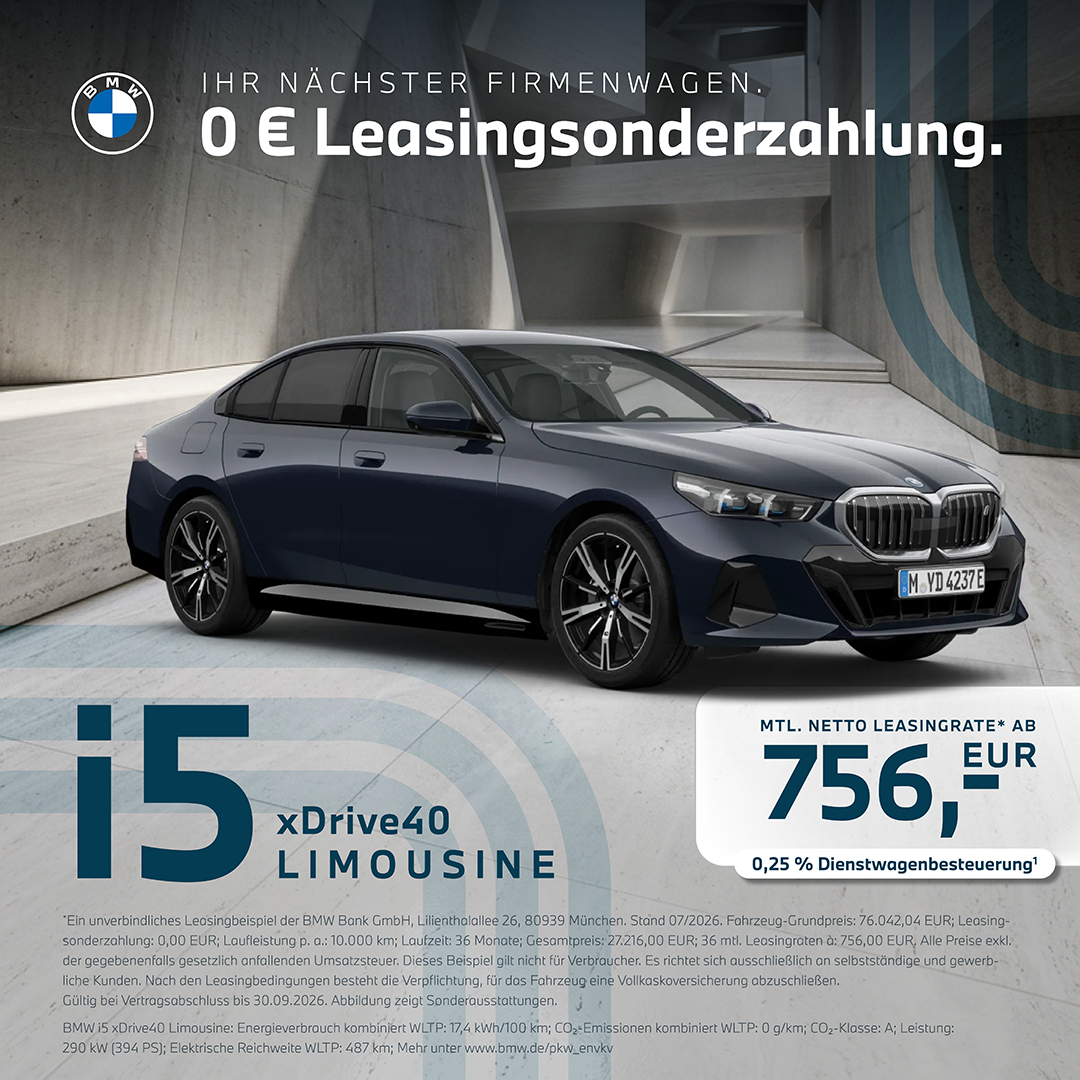 BMW i5 Limousine - Gewerbekunden