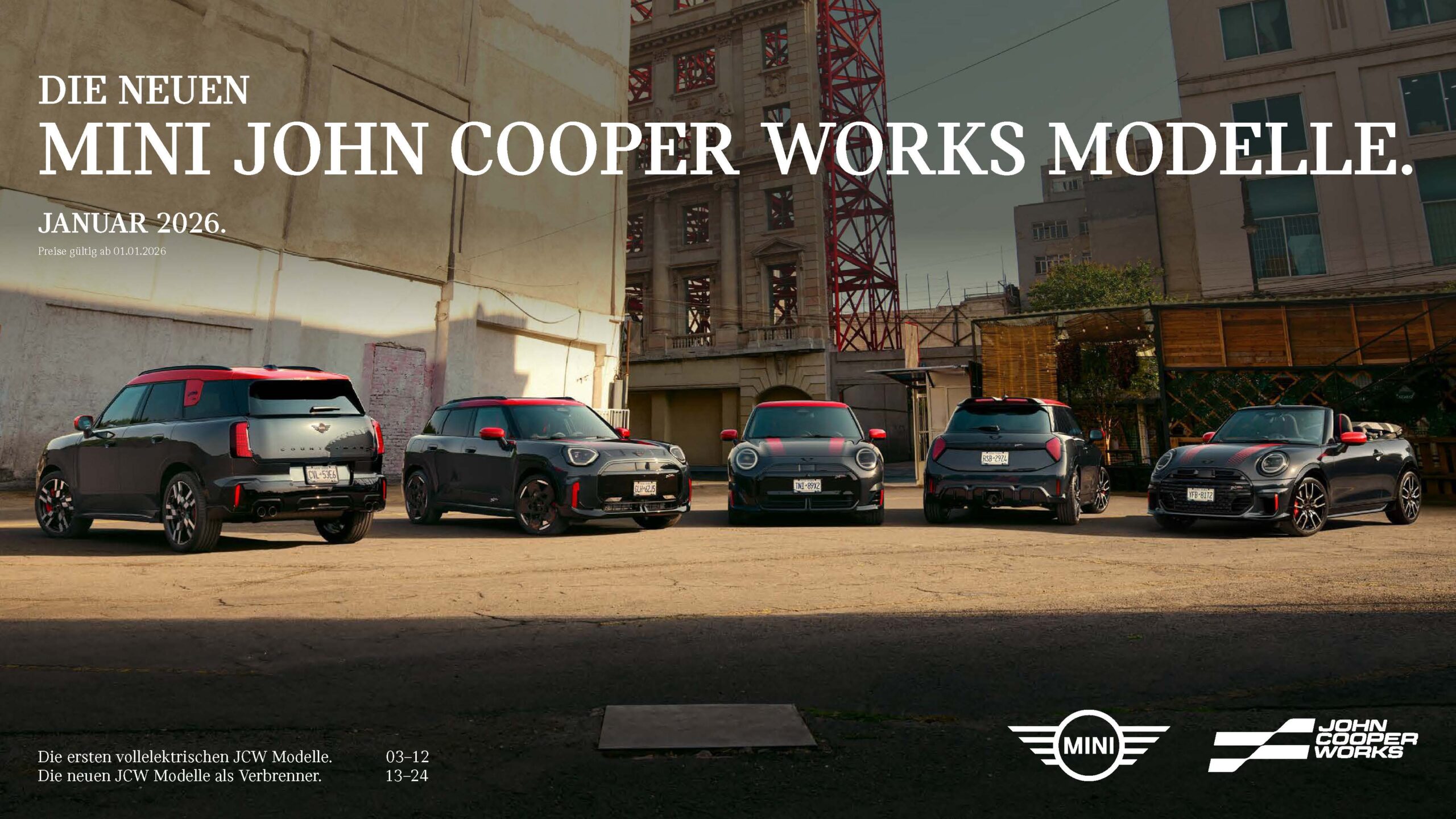 mini katalog preisliste mini john cooper works modelle