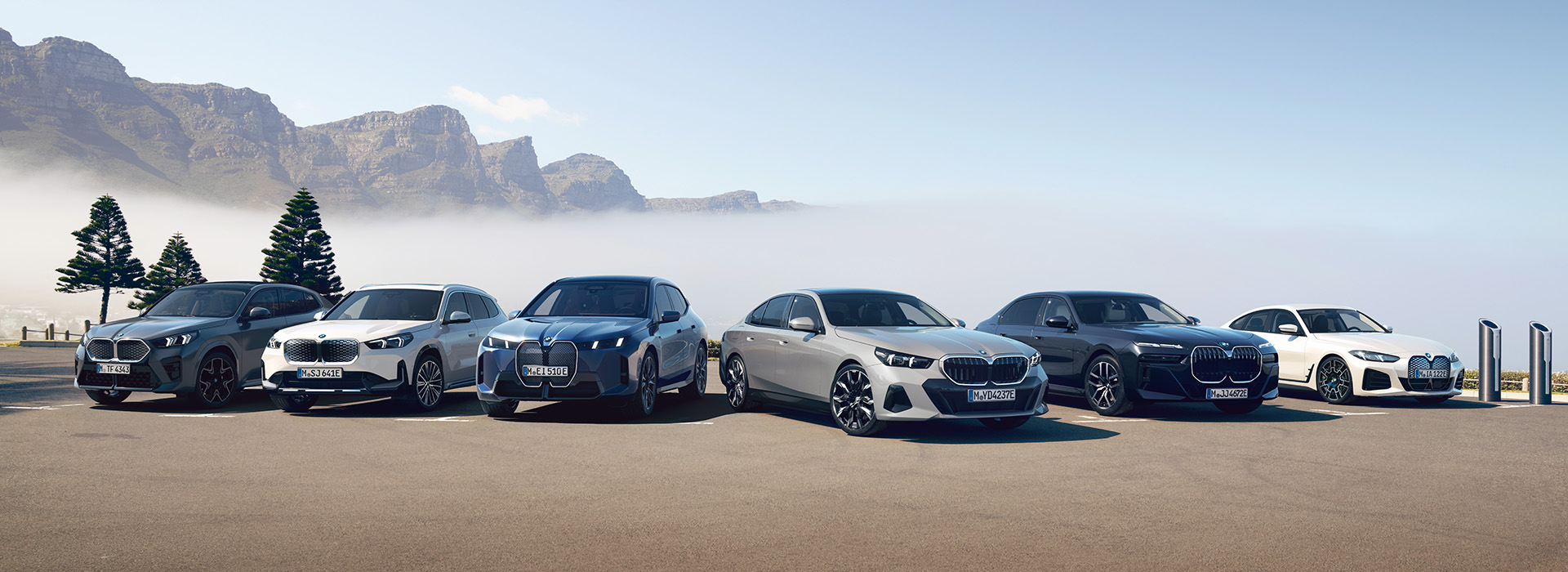 BMW i Fahrzeugrange, BMW iX2, BMW iX1, BMW iX, BMW i5, BMW i7, BMW i4