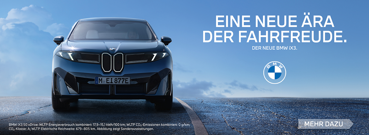 EINE NEUE ÄRA DER FAHRFREUDE. DER NEUE BMW iX3.