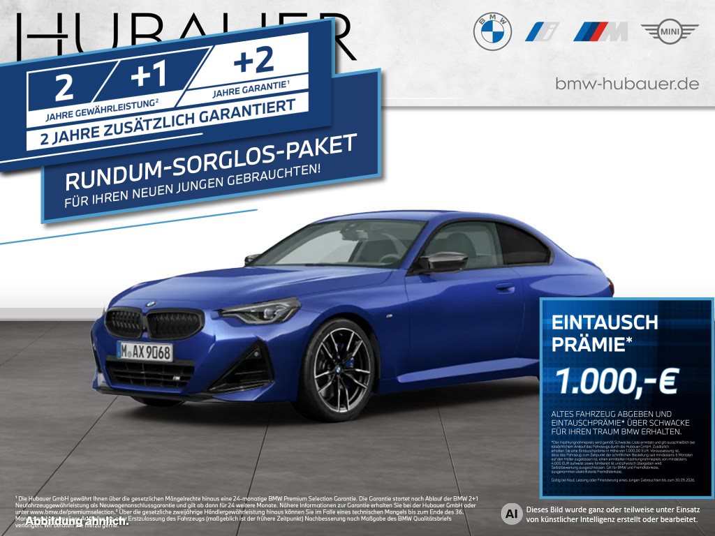 Fahrzeugabbildung BMW M240i xDrive Coupé [LC Prof., HUD, h&k, 19 LMR, RFK]