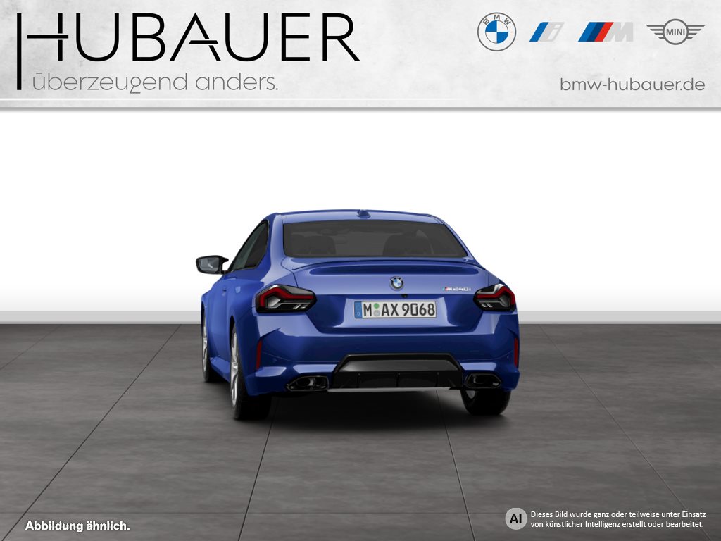 Fahrzeugabbildung BMW M240i xDrive Coupé [LC Prof., HUD, h&k, 19 LMR, RFK]
