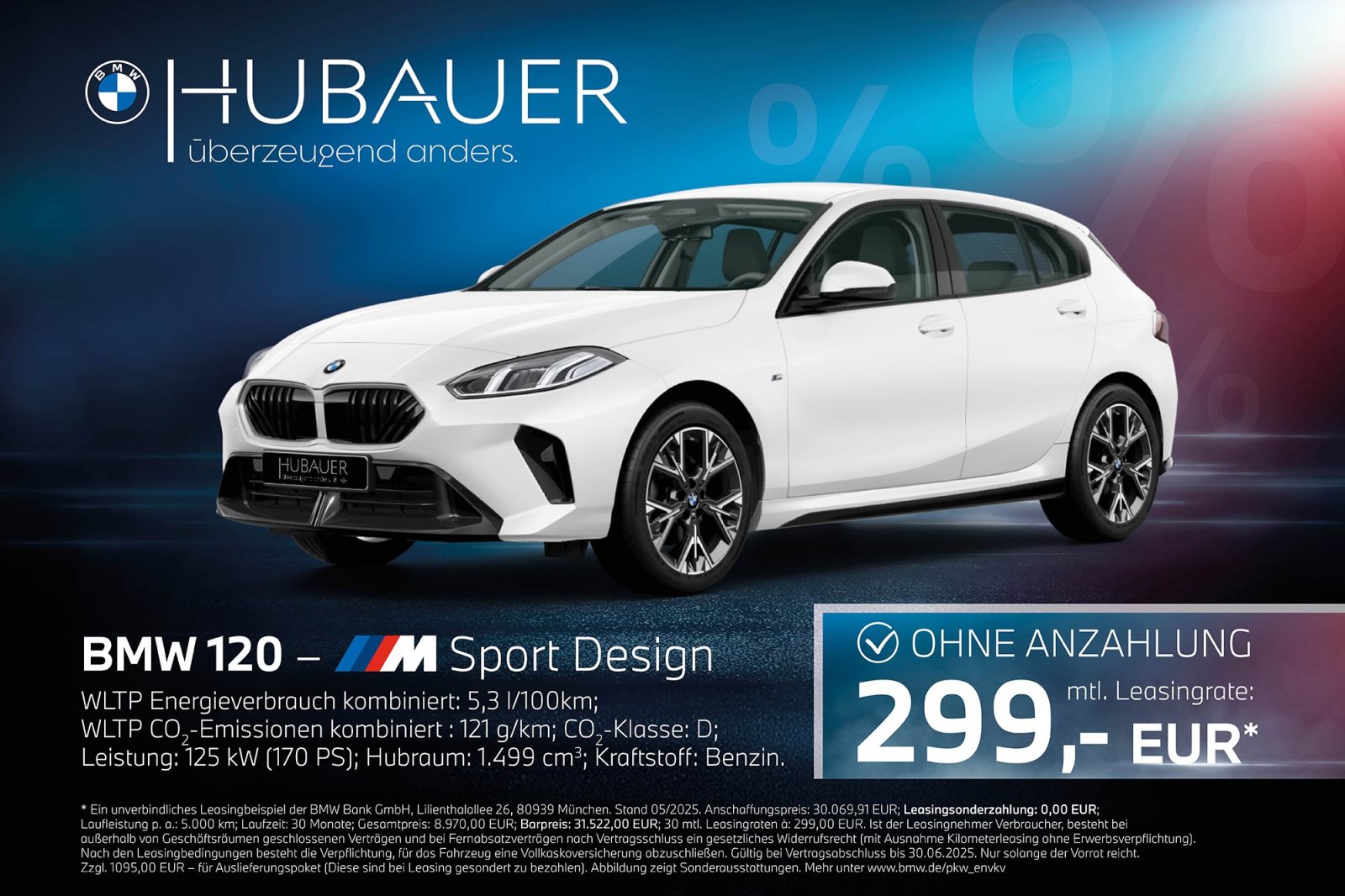 BMW 120 [M Sport Design, Navi, 18 LMR, RFK, SHZ, LED]