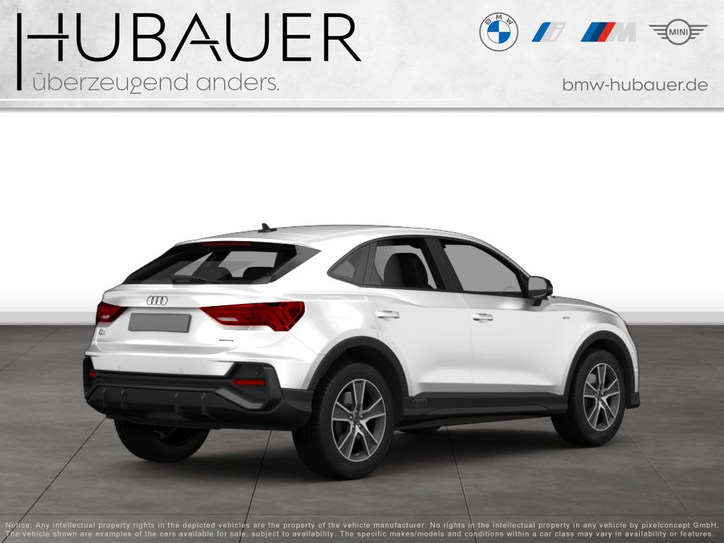Fahrzeugabbildung Audi Q3 35 TFSI Sportback [AHK, 18 LMR, PDC hinten]