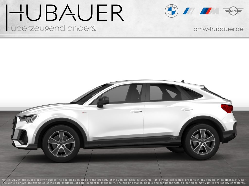 Fahrzeugabbildung Audi Q3 35 TFSI Sportback [AHK, 18 LMR, PDC hinten]