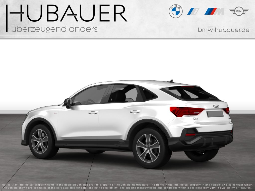 Fahrzeugabbildung Audi Q3 35 TFSI Sportback [AHK, 18 LMR, PDC hinten]