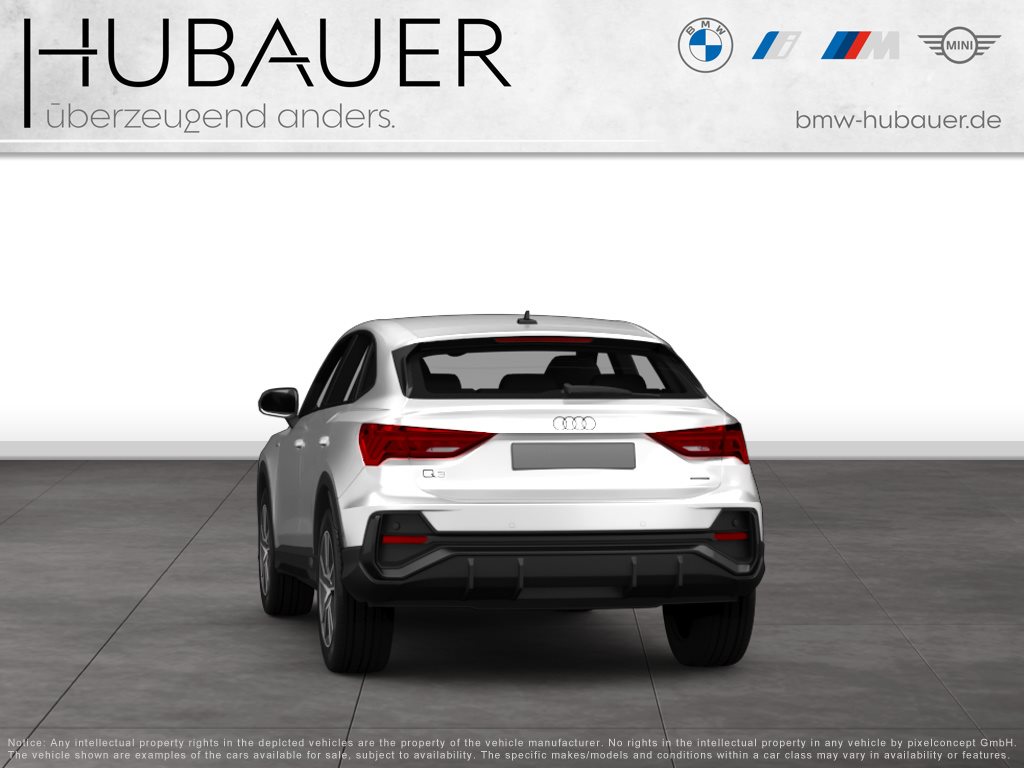 Fahrzeugabbildung Audi Q3 35 TFSI Sportback [AHK, 18 LMR, PDC hinten]